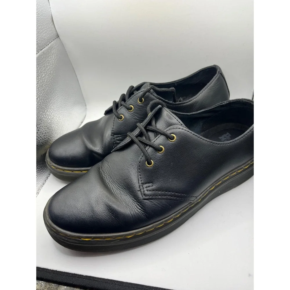 Dr Martens 1461 ZAVALA Black Leather Oxford Shoes Mens Womens UK 8 EU‎ 42 US 10